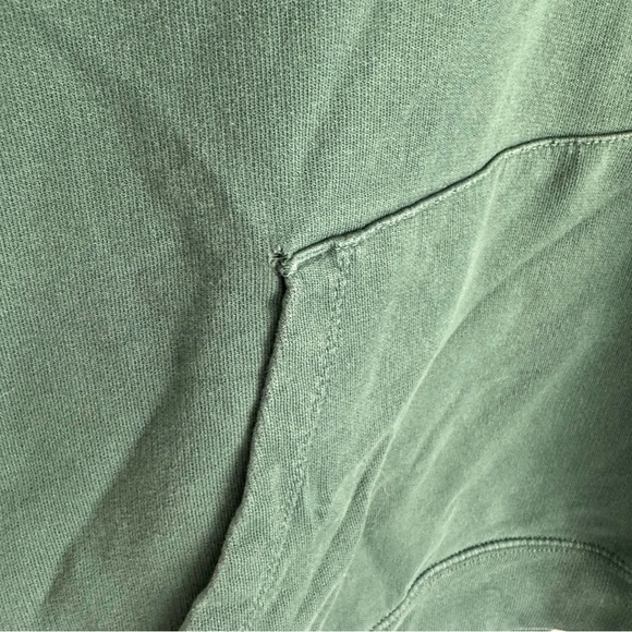 J.Crew Factory Green Teal French Terry Hoodie Sweatshirt Pullover Style AH298 - Picture 13 of 16